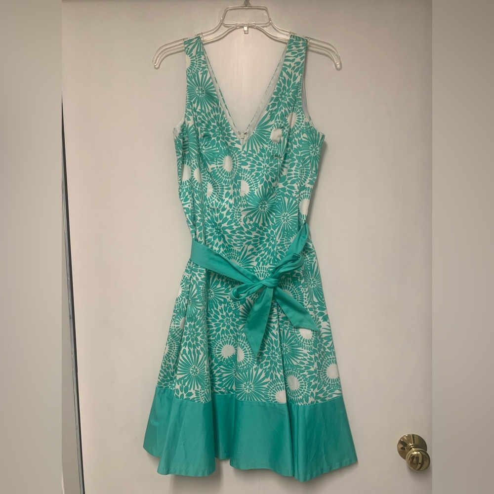 Blue & White Floral Dress